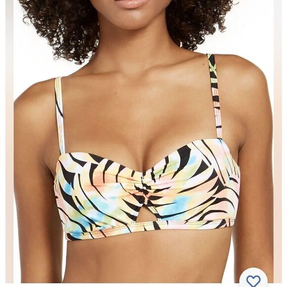 Sundazed Printed Becky Sized 32C Bikini Top NWT - Picture 3 of 3